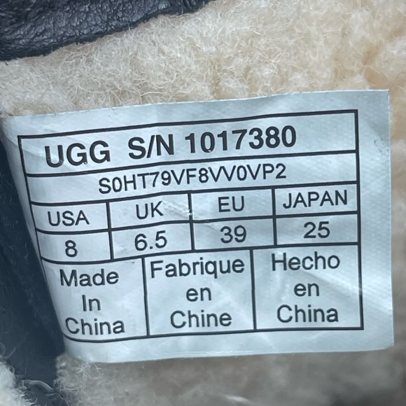 UGG Australia ✪ Azaria Waterproof Biker Boots ✪ Black Leather ✪ Size 8 8.5 39 ✪ - Picture 13 of 16